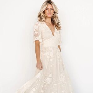 Baltic Born Clarisa Lace Midi Dress XS